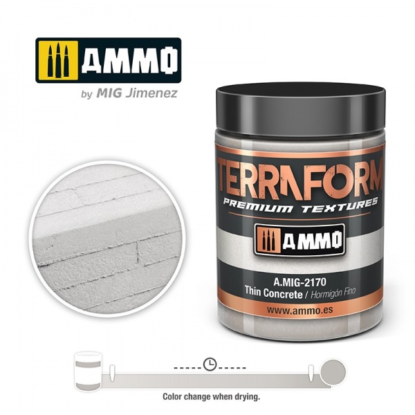 Ammo Mig A.MIG 2170 Terraform Thin Concrete 100ml